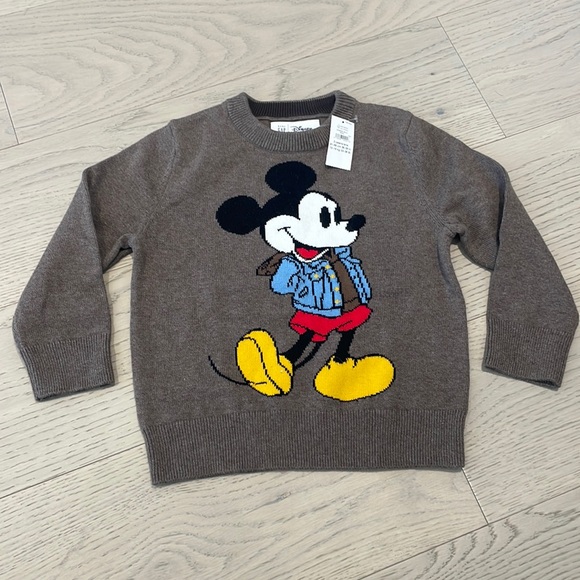 Gap toddler size 3 Mickey knit sweater BNWT - Picture 1 of 3